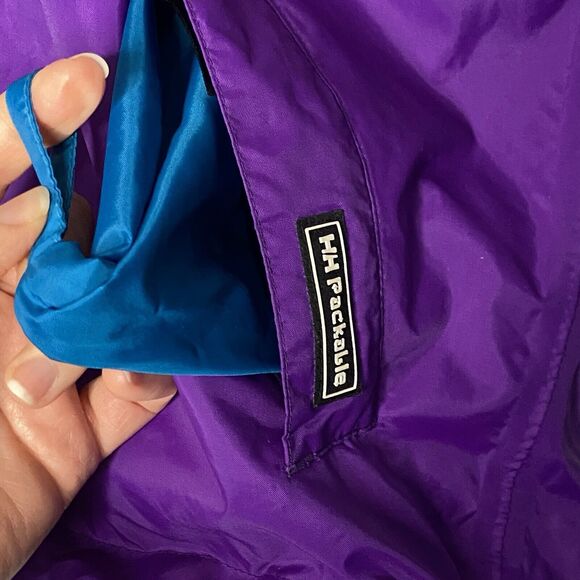Helly Hansen Helly‎ Tech Rain Jacket Womens Small Purple Gorpcore Outdoor Hiking - Picture 6 of 13